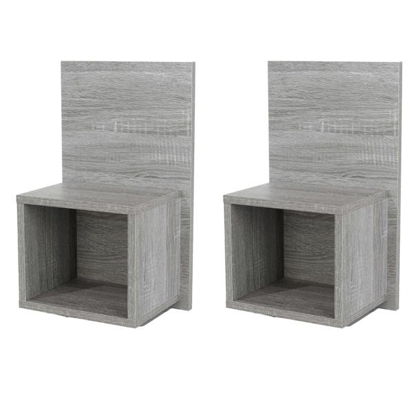 Core Products Pair of Kelly Hanging Bedside Tables, Compact with Storage
