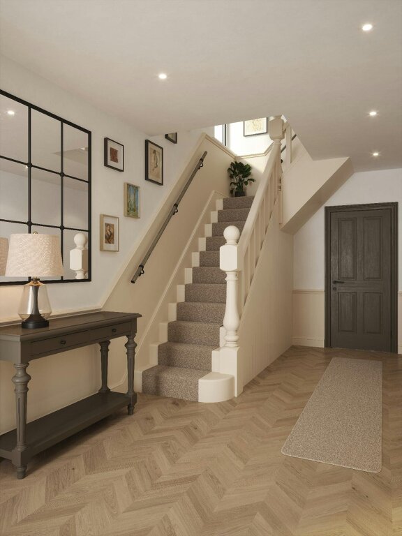 Handrails Direct Wappenbury Grey Straight Flight Handrail - Wappenbury Grey - Kineton Matt Black