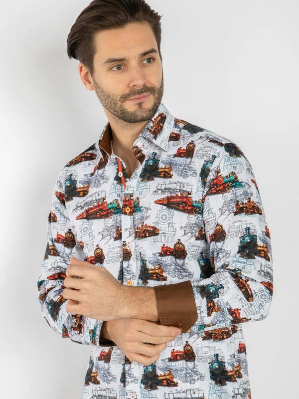 The Locomotive Blueprint Shirt - Claudio Lugli Shirts