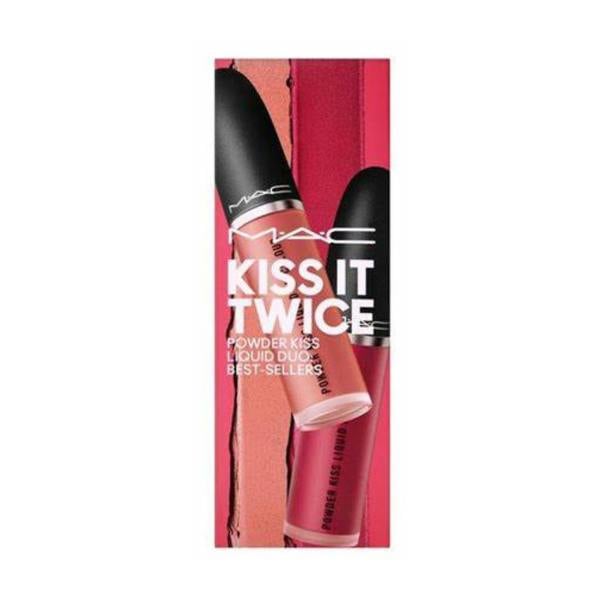 MAC 2 x MAC Kiss It Twice Powder Kiss Liquid Duo Best Sellers 5ml