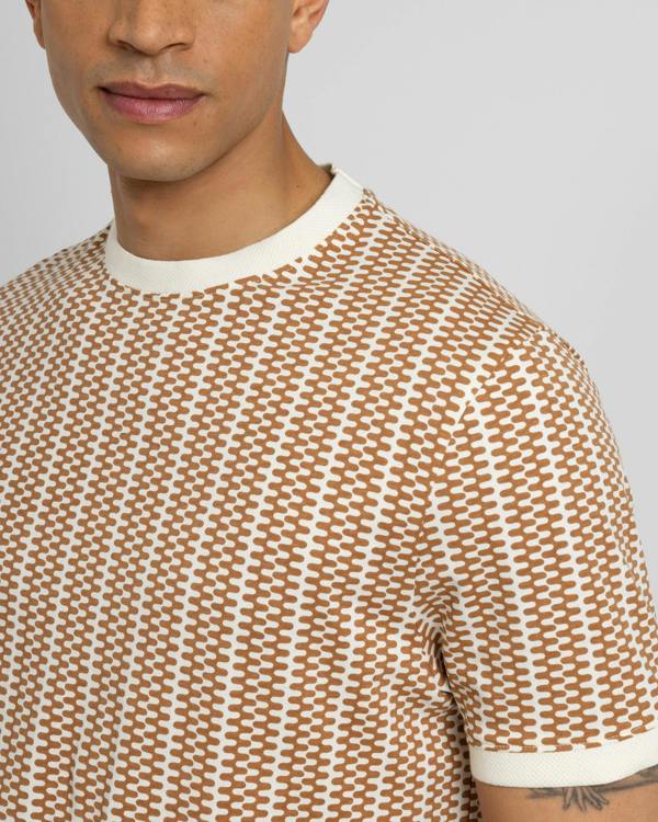 Steel & Jelly Pixley - Wavy Stripe Printed T-Shirt