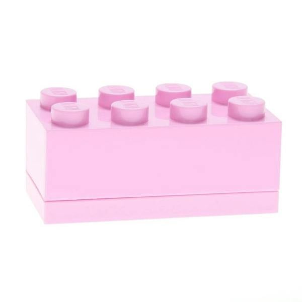 LEGO Mini Box 8 Storage Brick Light Pink