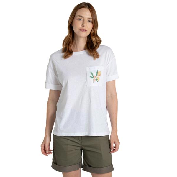 Craghoppers Womens/Ladies Citrus T-Shirt - White - 