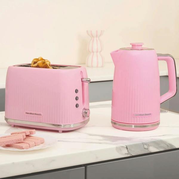 Hamilton Beach Miami Kettle & Toaster Set Flamingo Pink - Hamilton Beach UK