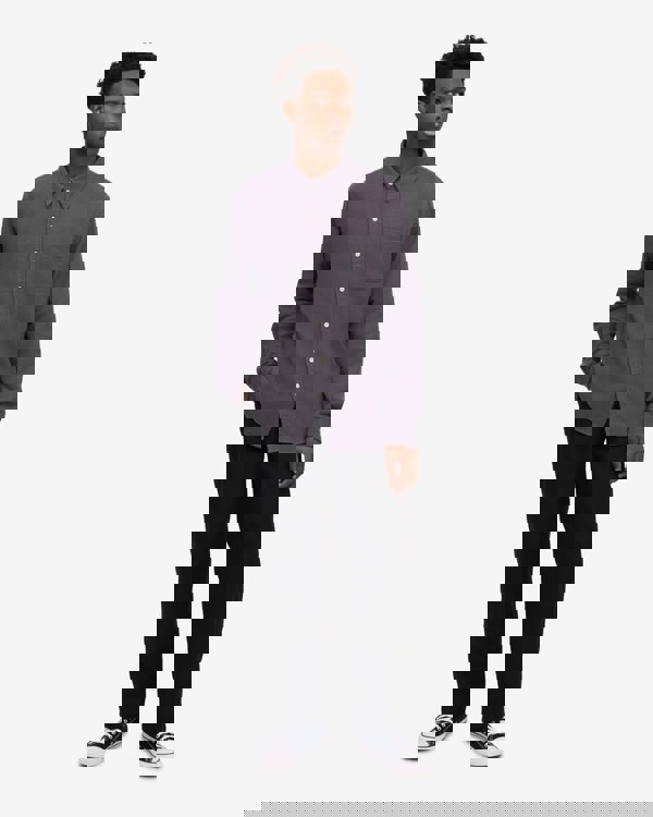 Colorful Standard Mens Organic Flannel Shirt - Lava Grey