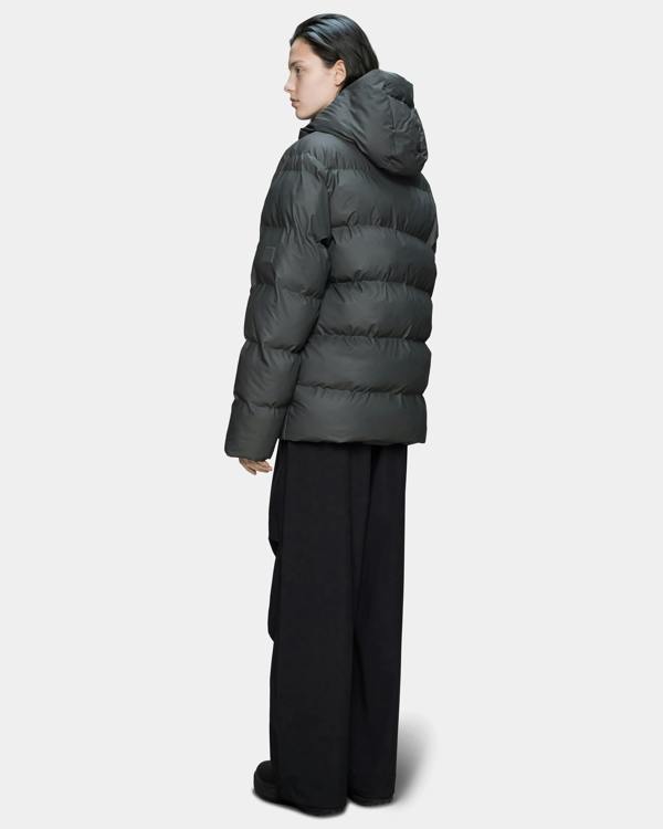 Rains Alta Unisex Puffer Jacket - 153 Dark Grey