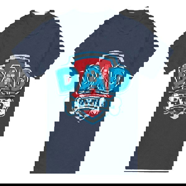 Paw Patrol Unisex Adult Dad Patrol Fathers Day T-Shirt - Navy