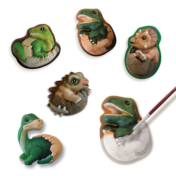  SES Creative Casting and painting - Dino eggs