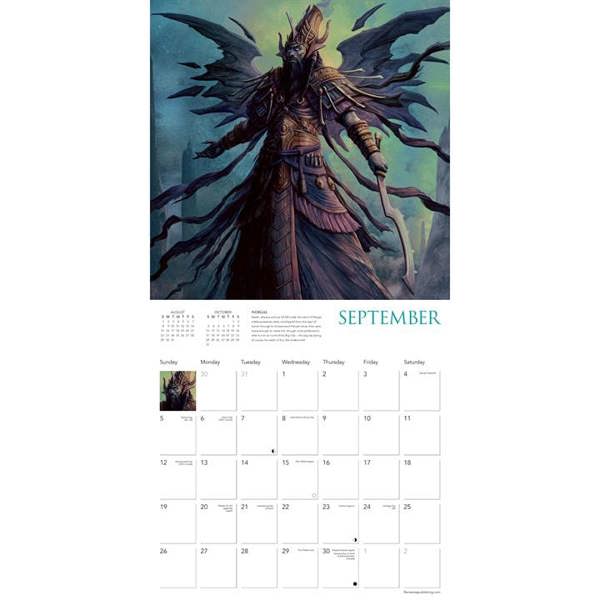 Dark Gods of the Underworld Calendar 2027, Wall Calendars, Month To View, Art, Gift