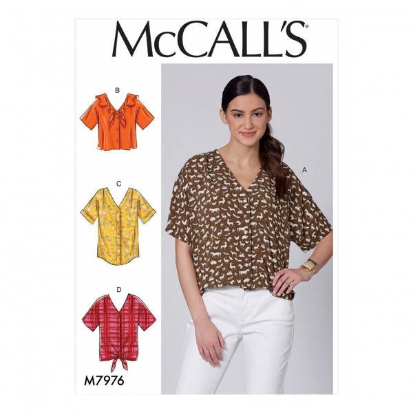 McCalls 7976 Paper Sewing Pattern – Women's Top & Shirt, Easy