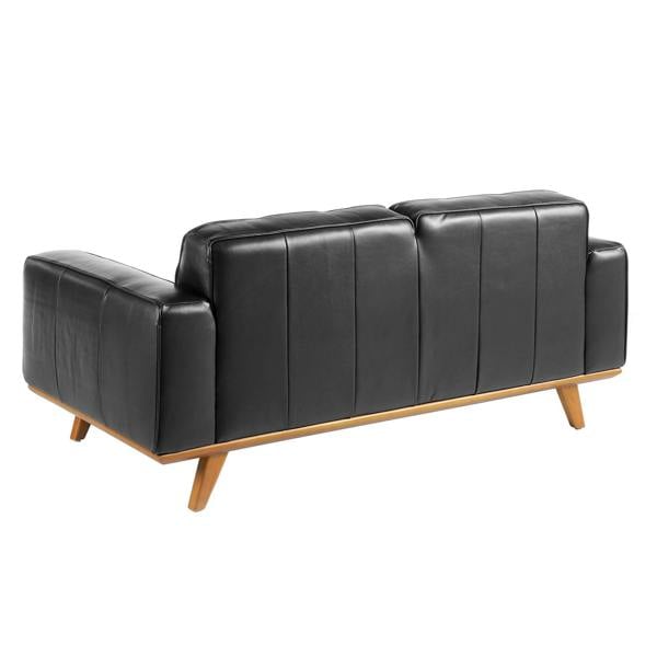 Angel Cerdá Chester sofa in black leather 6030/6031
