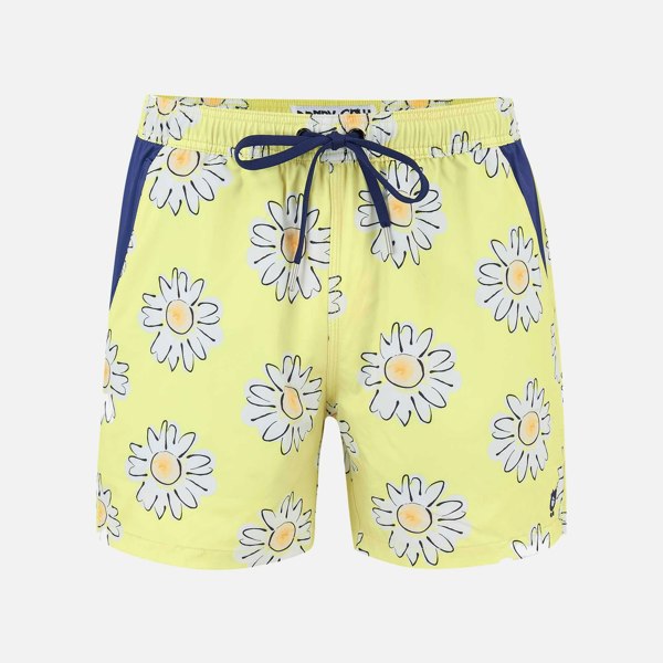 Randy Cow Daisies - Swim Shorts with Waterproof Pocket