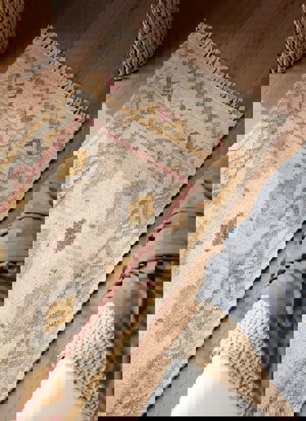 The Rugs Roya Afghan Kelim Rug – Parsa Cream Multicolour