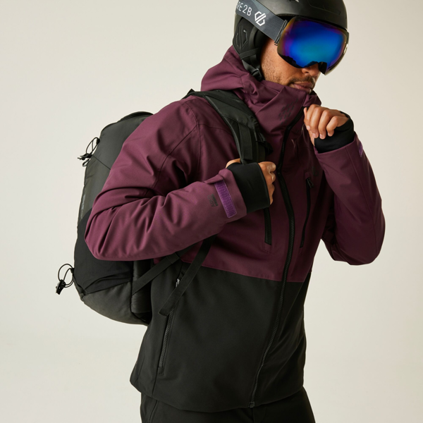 Dare 2B Mens Baseplate III Ski Jacket - Black/Fig