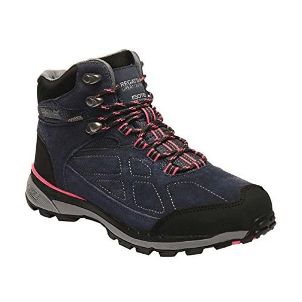 Regatta Womens/Ladies Samaris Suede Walking Boots - Navy/Duchess Pink