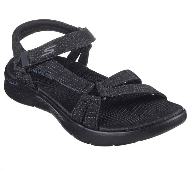 Skechers GO WALK Flex Sublime Polyester Women's Black Sandals