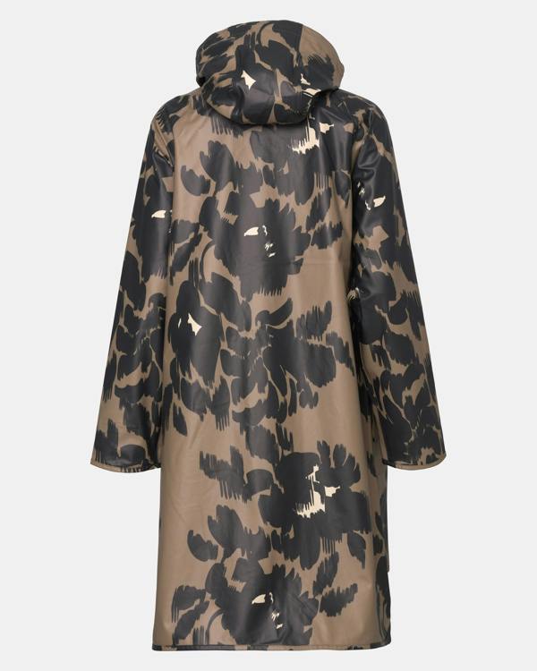 Ilse Jacobsen Rain Print Womens A - Line Rubberised Raincoat - Floral Decors 732 | CHO | Designer Womens Rain Coats