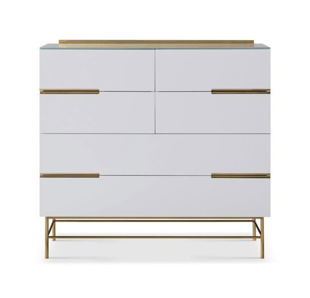Six Drawer Wide Chest by Gillmore
