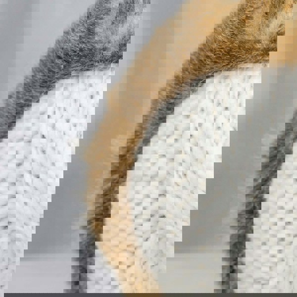 Aran Cable Ear Muffs Aran Cable Ear Muffs with Faux Fur Trim - Timeless 3GG Knit