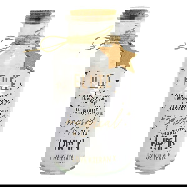 Personalised Memento Company Personalised Magical Things Happen LED Glass Jar