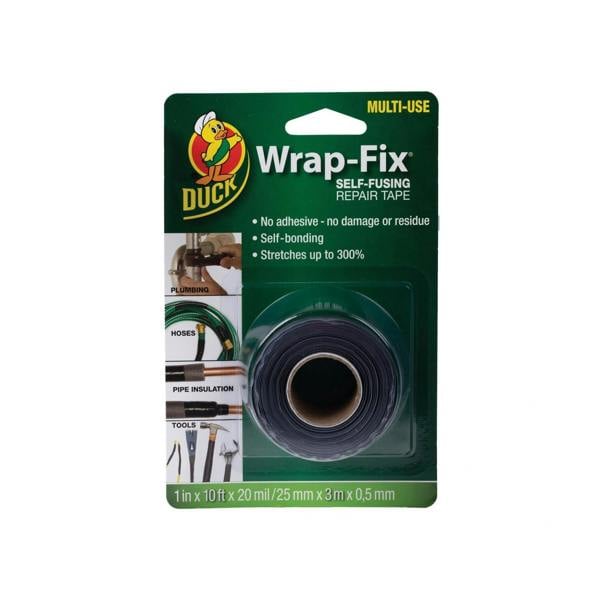 Shurtape Duck Tape Wrap-fix Self-fusing Repair Tape 25mm X 3m - Black - 