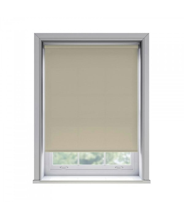 NewEdgeBlinds No Drill Taupe Thermal Blackout Roller Blind (170cm Drop)