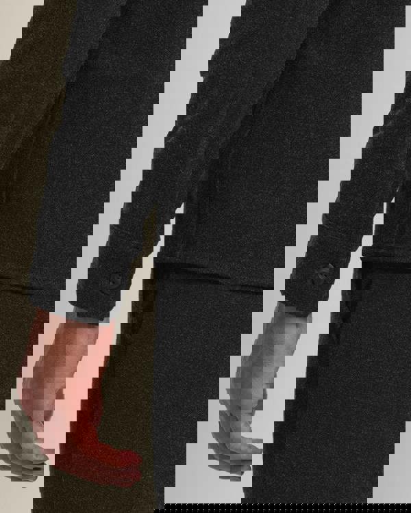 Larsson & Co Men’s Malov Charcoal Jersey Casual Overshirt