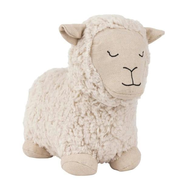 Paoletti Shearling Sheep Doorstop - White - 