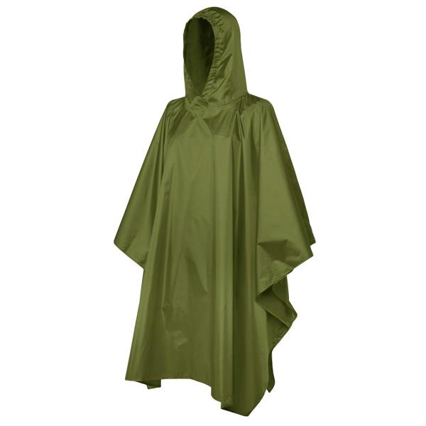 Trekmates Mens Ladies Tour Poncho Waterproof Breathable Lightweight Hiking Outdoor Gear - Chive - One Size
