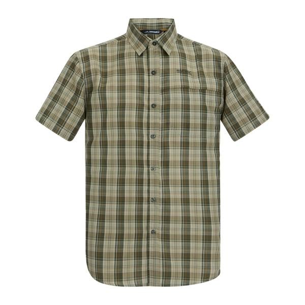 Regatta Mens Mindano Multi Check Short-Sleeved Shirt - Light Sage