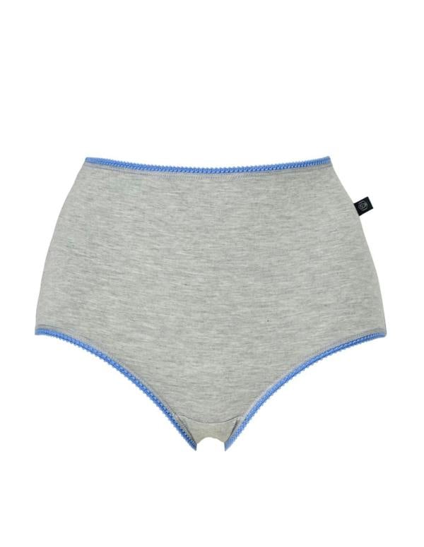 British Boxers Women's Bamboo Full Briefs – Grey Marl