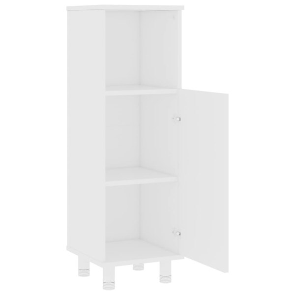 Berkfield Bathroom Cabinet White 30x30x95 cm Engineered Wood