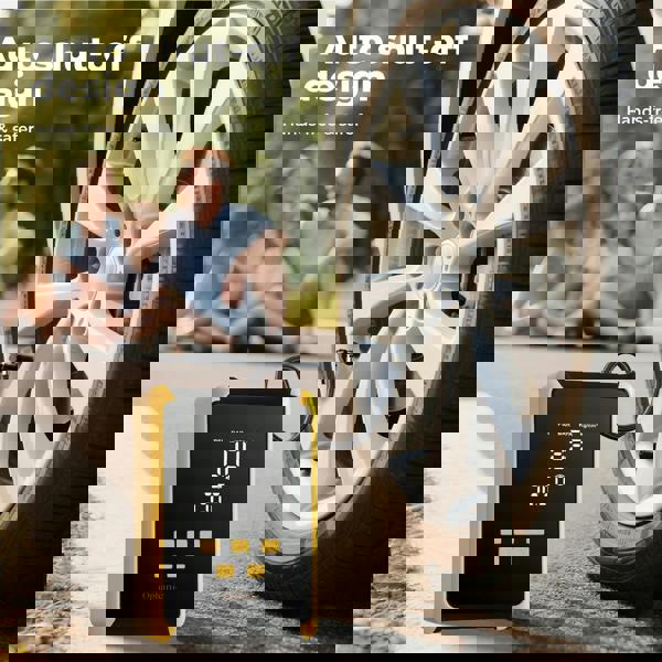 Manan Car Tyre Inflator Electric Air Compressor Pump 12V 150PSI with LED Light