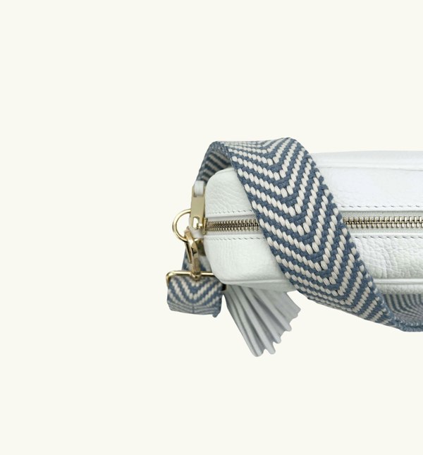 Apatchy Denim Blue Chevron Strap