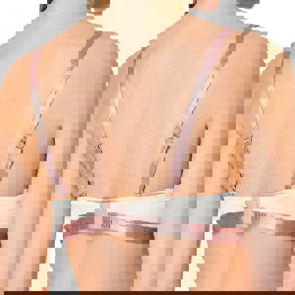 Emporio Armani Iconic Microfiber Padded Triangle Bra, Ivory