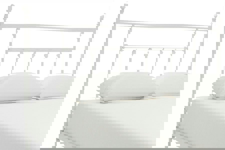 Dorel Home Manila Metal Bed White - King Size