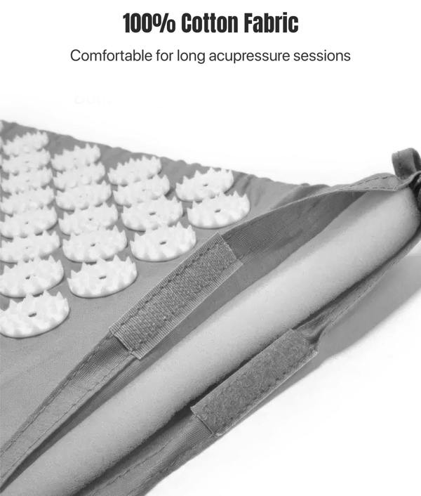 ROMIX Acupressure Mat and Pillow Set with Carry Bag, Spike Massage Mat for Back, Neck and Feet Relaxation