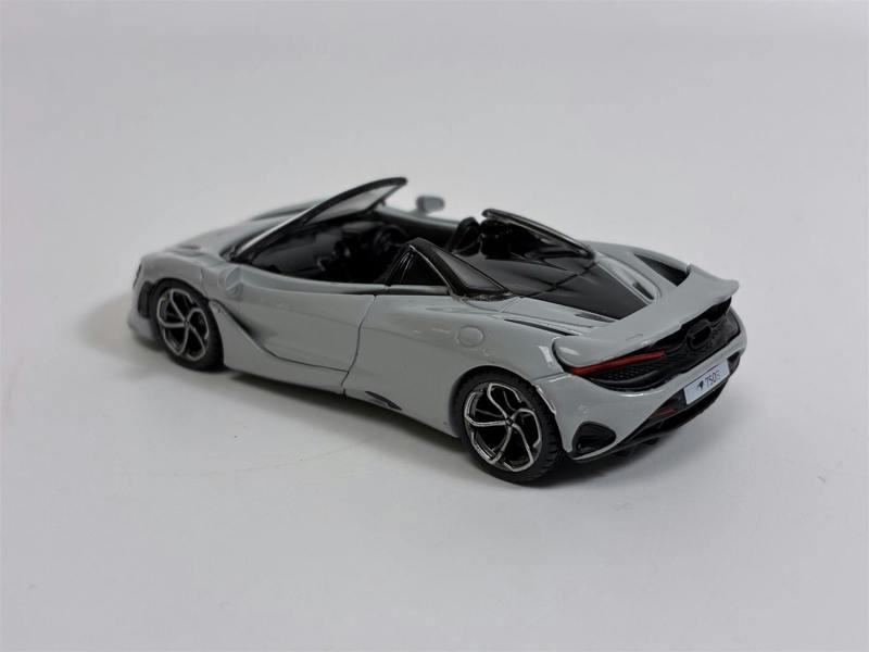 MCSlots McLaren 750S Spider Cirrus Grey RHD 1:64 Scale Mini GT MGT00973R