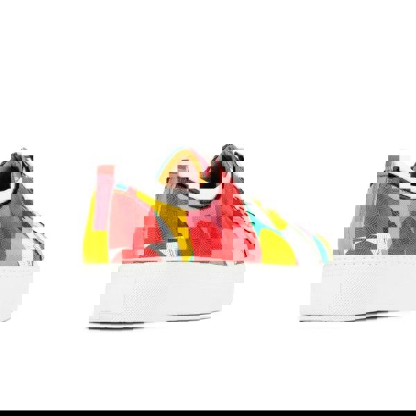 Embassy London Camila - Groovy - Women's platform sole leather lace-up trainer