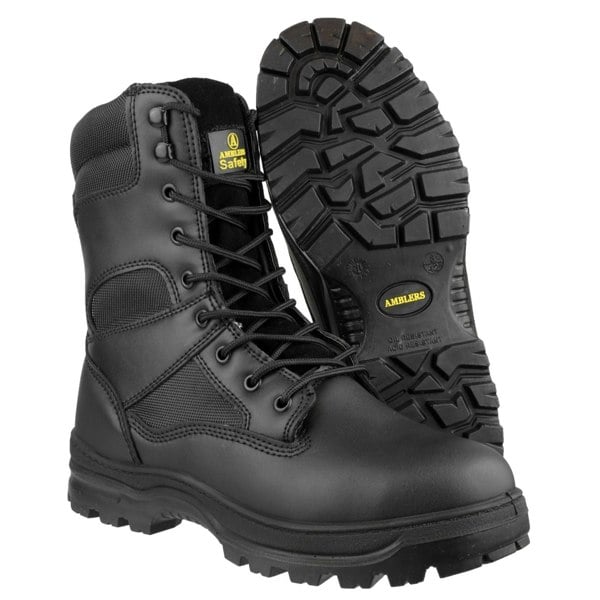 Amblers Safety FS008 Hi leg Unisex Safety Boots in Black