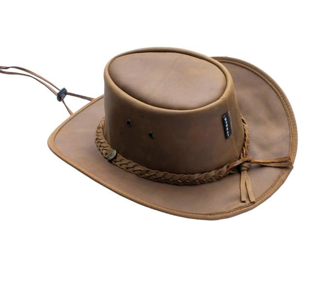 Wombat Leather The Drifter Crazy Horse leather Hat