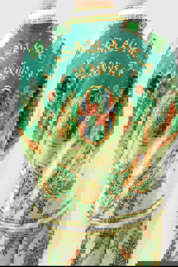 Casablanca Cuban Collar Long Sleeve Shirt Joyaux D'Afrique