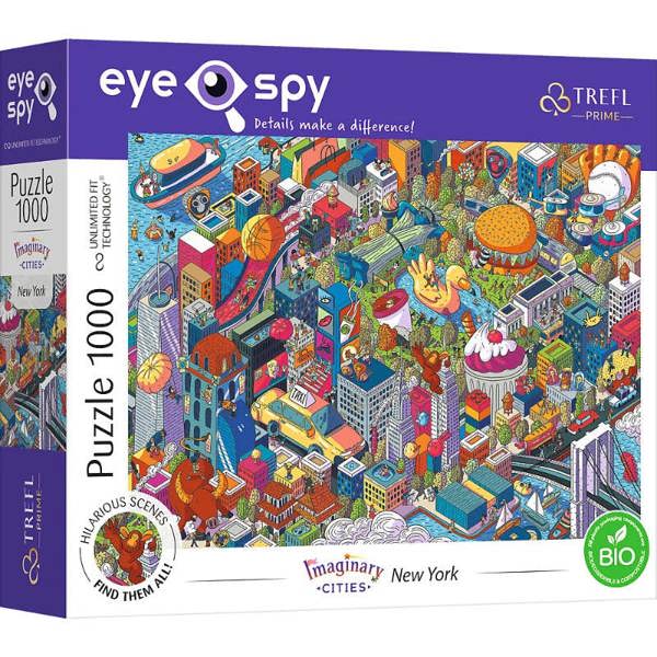Trefl Imaginary Cities, New York, USA Puzzle Adults - 1000 Pieces