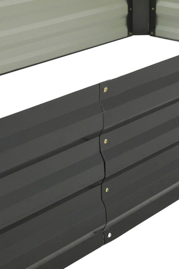 Living and Home Outdoor Rectangular Metal Raised Garden Bed