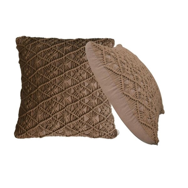 Wyld Haus Amalfi Set of 2 Hand Woven Coffee Cushion Covers