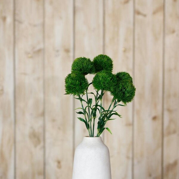 Wyld Haus Set of 3 Artificial Flowers Dark Green Dianthus Stems