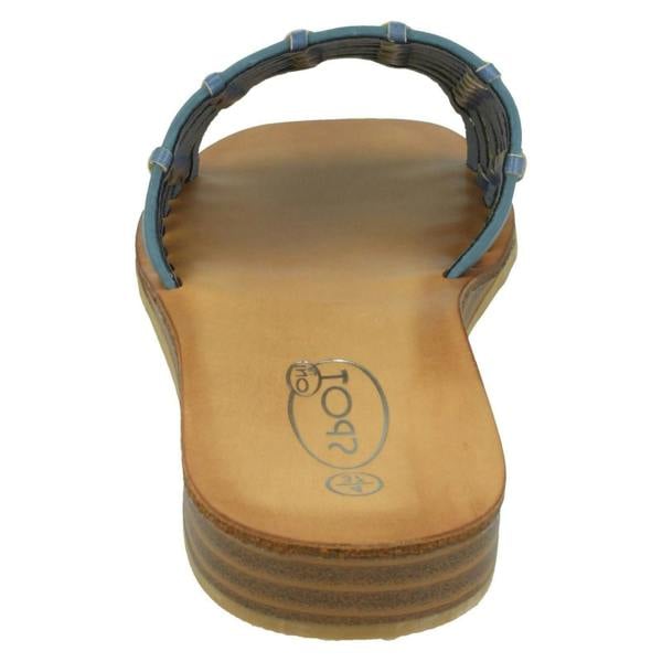 Spot On Ladies Spot On Weave Vamp Mules F00336