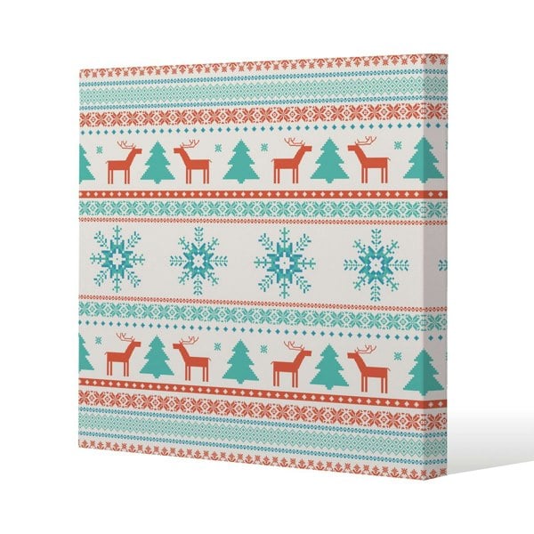 Benjamin Tate Design Christmas traditional knitted (canvas)