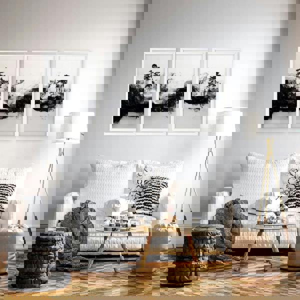 Modern Wall Art For Living Room | Set of 3 Asian Inspired Wall art Prints