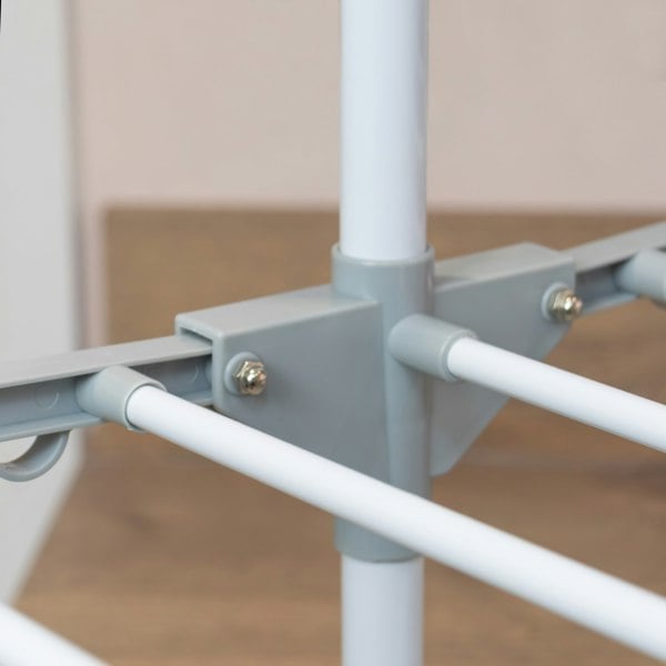 JVL Freestanding 3 Tier Drying Rack, White